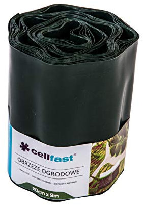 Bordure de gazon Cellfast 5901828850851, vert foncé, 0422 x 0422 x 0,1 cm