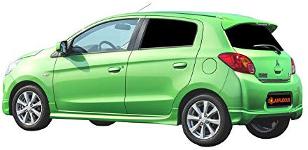 Solarplexius Auto-Sonnenschutz Scheiben-Tönung passgenau für Mitsubishi Space Star ab Bj. 2012 - Sportlich - Sonnenschutz - Fenster-Tönung - Für Auto, SUV, Transporter, Bus