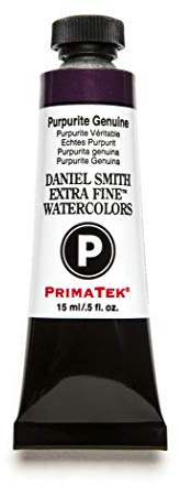 DANIEL SMITH Extra Fine Watercolor 15ml Paint Tube, Purpurite Genuine, 0.5 Fl Oz (Pack of 1),Purple