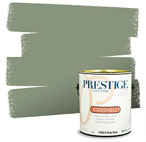 PRESTIGE Interior Paint and Primer in One, Garden Sage, Eggshell, 1 Gallon