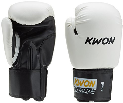 KWON Boxhandschuh Clubline Pointer Small Hand, weiß/schwarz, 8 oz, 554005808