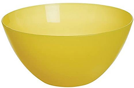 Excelsa Rainbow-Cuenco para Ensalada 24 cm, Color Amarillo
