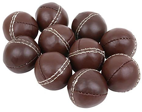 HAEST 10 Stück - TRENAS Schlagball aus Leder - 80 Gramm - Braun - Für Wettkampf und Training