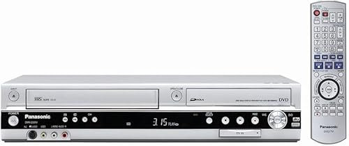 Panasonic DMR-EX99VEGS DVD- und Festplatten-Rekorder / VHS-Rekorder Kombination 250 GB (HDMI, Upscaler 1080p, DivX-zertifiziert, USB 2.0) mit integriertem DVB-T & analog Kombi Tuner silber