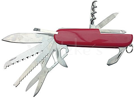 Schweizerart Taschenmesser Anzahl Funktionen 11 Rot
