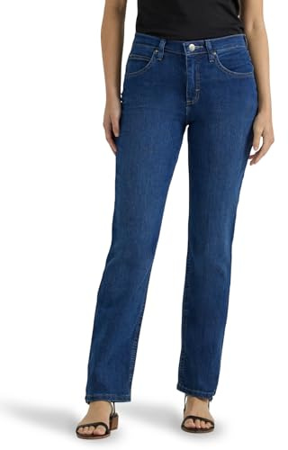 Riders by Lee Indigo Women's Classic Fit Straight Leg Jean, Antique Dark, 16 Petite