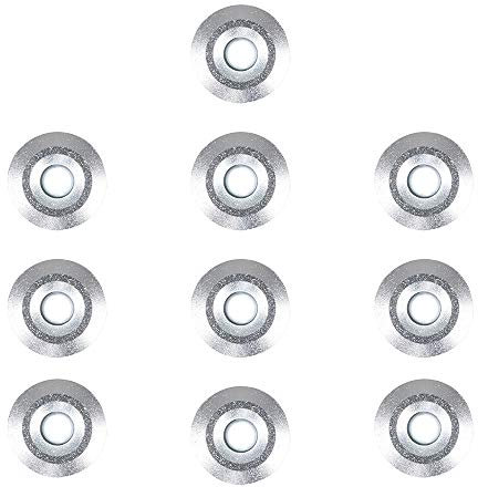 MiniSun | 15mm White LED Round Decking/Kitchen Plinth Lights Kit | Outdoor Lightning, Home Décor & Improvement Essential | Pack of 10