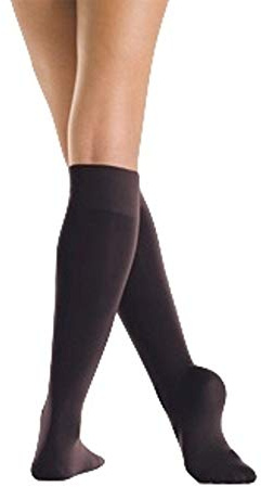 Mondor Light Opaque Knee High Skating Socks (Black, Adult)
