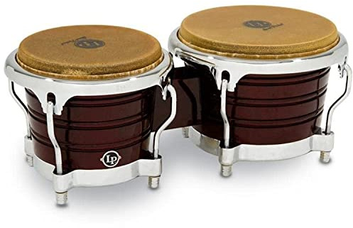LP Generation II - Bongos de madera, color oscura, 7 1/4 y 8 5/8