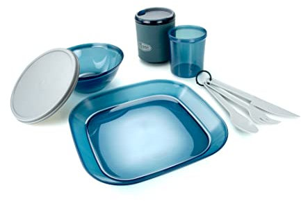 GSI Outdoors Unisex-Erwachsene Geschirrset Infinity für 1 Person, blau