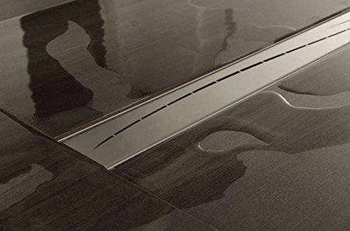 CLP Duschrinne Marisol I Edelstahl-Bodenablauf Mit Geruchsverschluss, Farbe:Edelstahl, Größe:800 mm