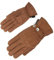 ORINA Classic II Elegante, leicht Gefütterte Lederhandschuhe, Cognac, Größe 6