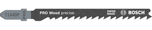 Bosch 25x PRO Wood precise T144DP Stichsägeblatt (für Weichholz, Weichholz, Länge 100 mm, Professional Zubehör Stichsäge)