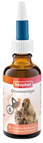 BEAPHAR - Sensitiv Ohrenreiniger - Für Hunde Und Katzen - Mit MSM (MethylSulfonylMethan) - Besonders Mild Und Reizarm - Zur Sanften Pflege Der Äußeren Ohrenpartie - 0% Alkohol - 50 ml