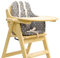HIGHCHAIR Cushion Insert. Suitable for East Coast and Many Other Wooden HIGH Chairs. Easy to fit and Fully Wipe Clean. Well Padded to Keep Little Ones Comfy at mealtimes (Soft Grey Stars)