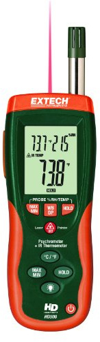 EXTECH HD500 - Psychrometer with 30:1 Infrared Thermometer