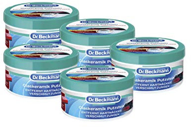 Dr. Beckmann Glaskeramik Putzstein | 5x250g | reinigt, poliert & schützt
