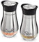 Salz- und Pfefferstreuer-Set aus Glas und Edelstahl mit Aufschrift Salt, Pepper, je 118 ml