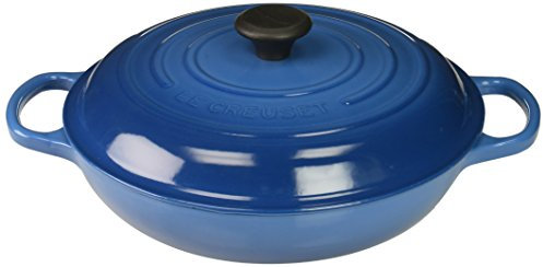 Le Creuset Enameled Cast Iron Signature Braiser, 3.5 qt., Marseille