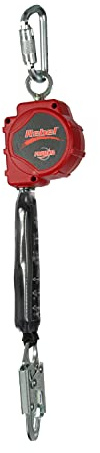 3M - 3100425 PROTECTA Rebel 11' Polyester Web Self-Retracting Lifeline, Black/Red