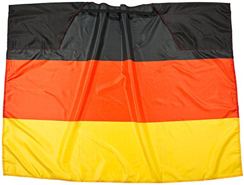 PEARL Fahne: Deutschland-Cape 150 x 110 cm mit Ärmeln - Bodyflag (Flaggen, Deutschlandflagge, Volleyball)