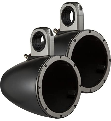 KICKER KMTES8 Tower Enclosures for 8-Inch (200mm) Drivers, Pair, Black