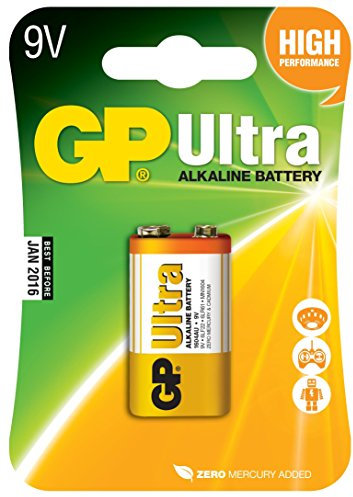 GP Ultra Alkaline Batteries | 9V | 1 x Pack