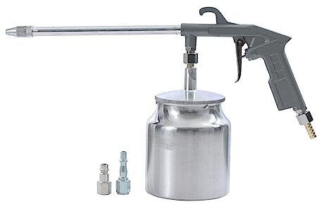 KATSU Paraffin Spray Gun Long Nozzle Paraffin Diesel Air Spray Gun Engine Cleaner with Aluminum Cup and 700CC Tank Capacity 222114