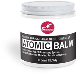 Cramer Atomic Balm, Medium Strength Warming Pain Reliever for Relieving Minor Pain From Strains & Sprains, Relaxing Tight Muscles, & Assisting in Warm-Up for Athletes, Relieve Joint & Arthritis Pain