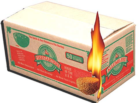 Lightning Nuggets N50VBOX Firestarters Box of Fire-Starting Nuggets, 50 Count,Tan
