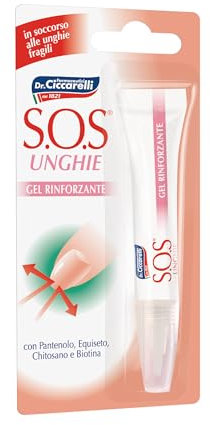 S.O.S Dr Ciccarelli, Unghie Rinforzante Gel, Studiato per Affrontare e Risolvere i Problemi di Debolezza delle Unghie di Mani e Piedi, 100% Made in Italy, Dermatologicamente Testato, 10 ml