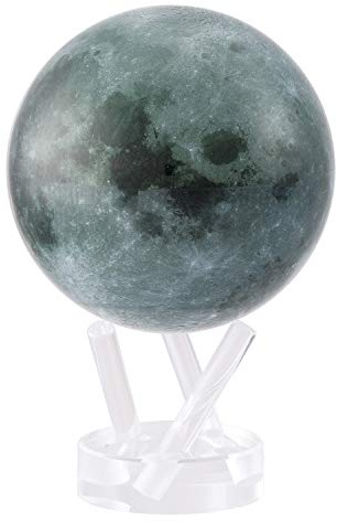 MOVA Globe auto-rotatif, Lune Signature (6) | globe rotatif solaire, sans piles ni câbles, cadeau pour passionnés d'astronomie, display cinétique premium, déco espace