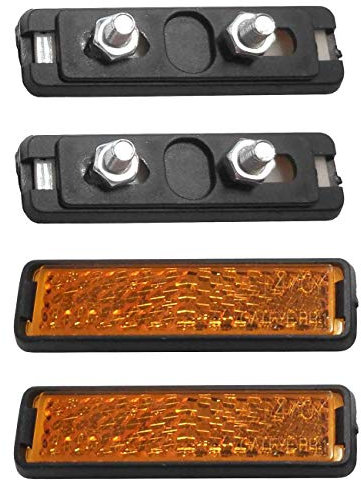 M-Wave Schraub Pedal-Reflektoren, Schwarz, Einheitsgröße