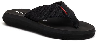 Rocket Dog womens Sunset Flip Flop, Black, 6 US