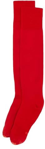 Mitre Junior Mercury Plain Football Sports Socks | Football Team Kit | Lightweight Long Sock | Breathable Sports Sock, Scarlet, Junior (3 UK - 6 UK)