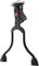 Hebie Unisex – Erwachsene Rex Zweibeinständer, schwarz, 32cm