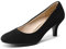 DREAM PAIRS Damen Klassische Pumps mit Stiletto und Spitzen zulaufenden Absätze Hochzeit Arbeitschuhe,Size 39,SCHWARZ/Nubuck,LUVLY