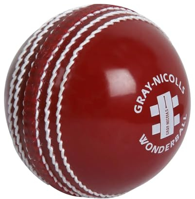 Gray-Nicolls Mens Wonderball Training Cricket Ball - Red, Senior