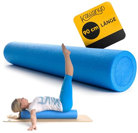 Kawanyo Rullo Massaggiante per Muscoli in Schiuma Rullo per Massaggio Muscolare e Fisioterapia per Fitness e Palestra
