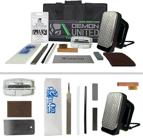 Demon Complete Basic Tune Kit with Wax- Everything Needed to do a Basic Tune and Wax for Your Skis and Snowboard