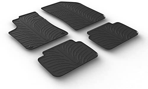Gledring Satz Gummimatten kompatibel mit Peugeot 308 SW 2013-2021 (T Profil 4-teilig + Montage-clips)