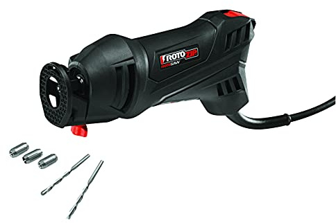 Rotozip SS355-10 5.5 Amp High Performance Spiral Saw Tool Kit with (3) Collects and (2) Bits, Compact & Lightweight - Ideal for Plunge Cuts, Freehand Cuts, and Cut-Outs