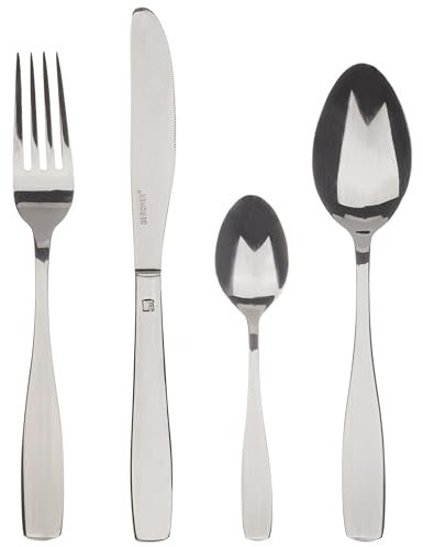Renberg Limoges - Set de 24 piezas de cubertería en acero inoxidable