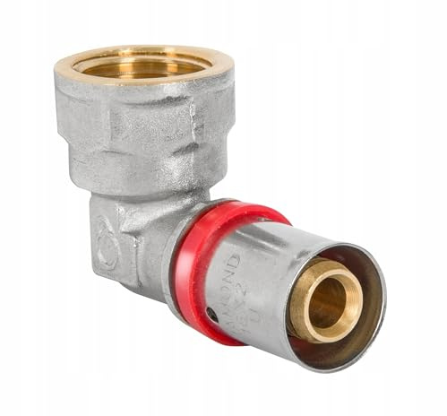 Pressfitting vinkel 16 x 1/2 tum IG båge för aluminium kompositrör flerskiktsrör kompositrör PEX
