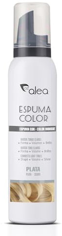 ALEA - Espuma de Color para el Pelo - 143 g - Color Plata - Reaviva el Tono y Brillo del Cabello - Conserva el Tono Natural o Teñido - Neutraliza Reflejos no Deseados