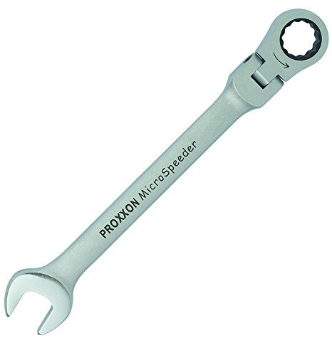 Proxxon 23047 MicroSpeeder Ringmaul Ratschenschlüssel mit selbsthemmendem Gelenk Schlüsselweite 10mm