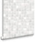 Contour Earthen Tile Effect Kitchen Bathroom Grey/White Washable Wallpaper | Paste The Wall | Grey Tiled | Eco-Friendly