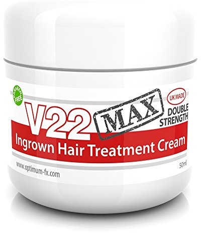 V22 MAX Ingrown Hair Treatment Cream Double Strength Paraben and Cruelty Free - 50ml