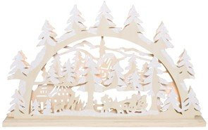 Weihnachtsleuchter, 10 Minilichter, ROTPFEIL