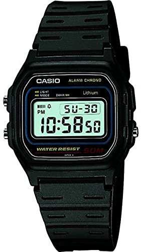 Casio Alarm Chrono W-59-1VQES Digital Watch for Men with Illumination